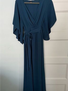 SHEIN Teal Wrap Maxi Dress 0XL SHEIN - Like new